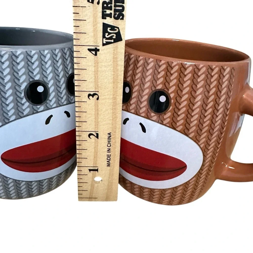 Sock Puppet Two‎ Handle Coffee Mug Brown Galerie